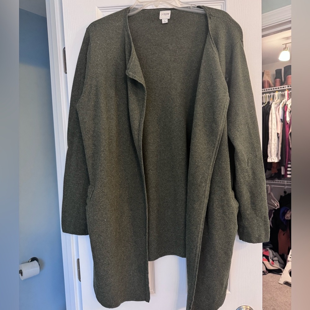 J. Crew Dark Green Women's Cardigan